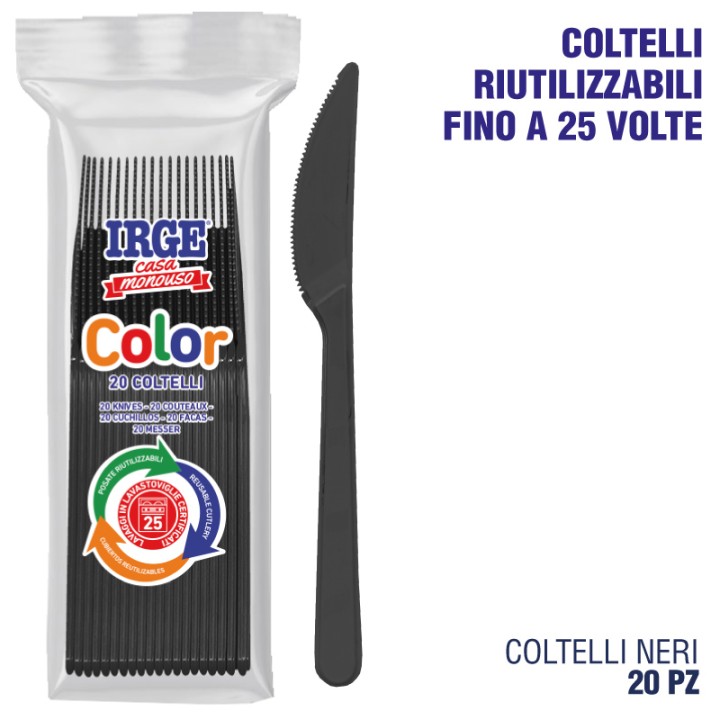 CDG COLTELLO PP NERO 20 PZ