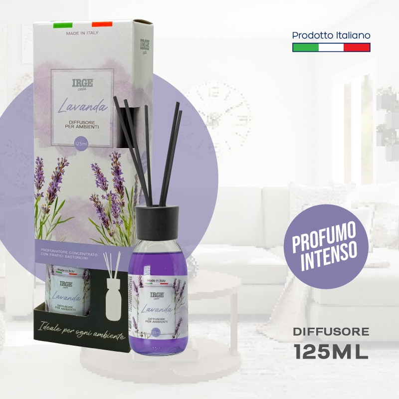 CDV DIFFUSORE IRGE AMB. 125 ML LAVANDA#I C/BASTONCINI