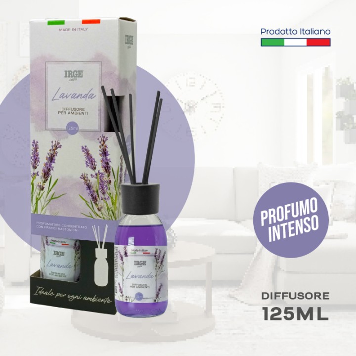 CDV DIFFUSORE IRGE AMB. 125 ML LAVANDA#I C/BASTONCINI