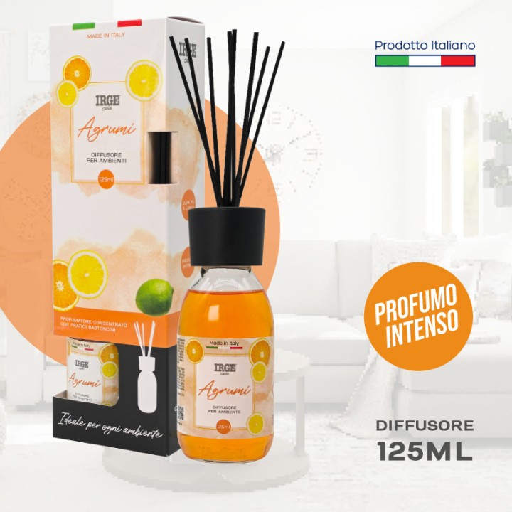 CDP DIFFUSORE IRGE AMB. 125 ML AGRUMI C/BASTONCINI
