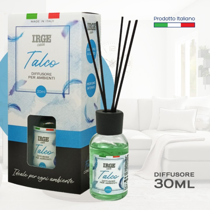CDC DIFFUSORE AMB. 30 ML TALCO C/BASTONCINI