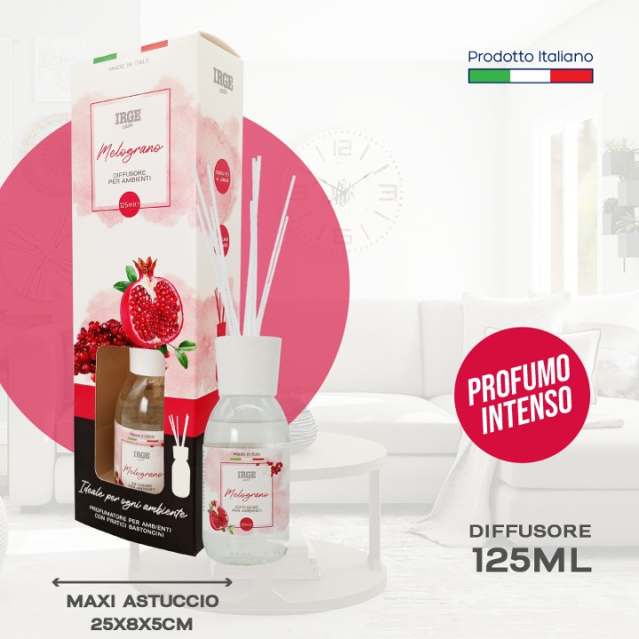 CDN DIFFUSORE IRGE AMB. 125 ML MELOGRAN C/BASTONCINI