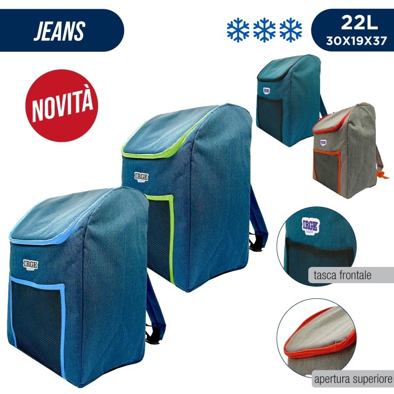 BEA ZAINO TERMICO JEANS 22L 30X19X37