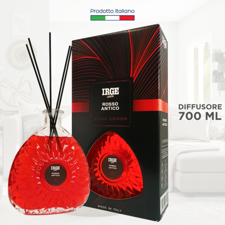 CLN DIFFUSORE IRGE 700 ML ROSSO ANTIC C/BASTONCINI