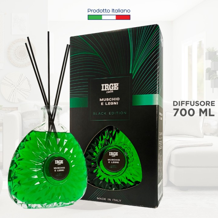 CLM DIFFUSORE IRGE 700 ML MUSCHIO E L C/BASTONCINI