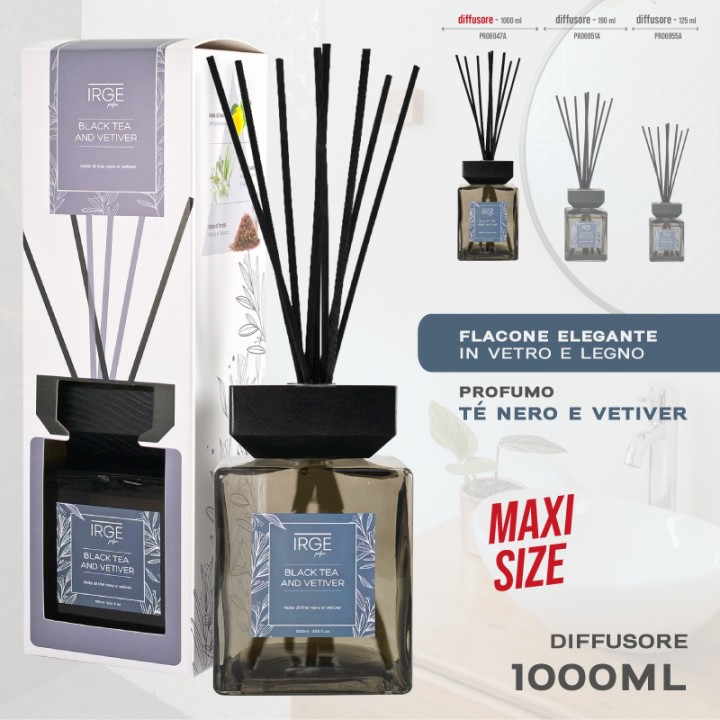 CAK DIF. 1LT IRGE BLACK TEA AND VETIVER