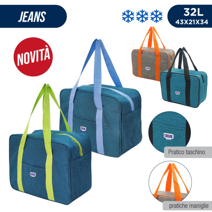 ATA VALIGETT TERMICA JEANS 32L 43X21X34