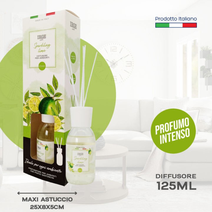 CDL DIFFUSORE IRGE 125 ML SPARKLING LIME C/BASTONCINI