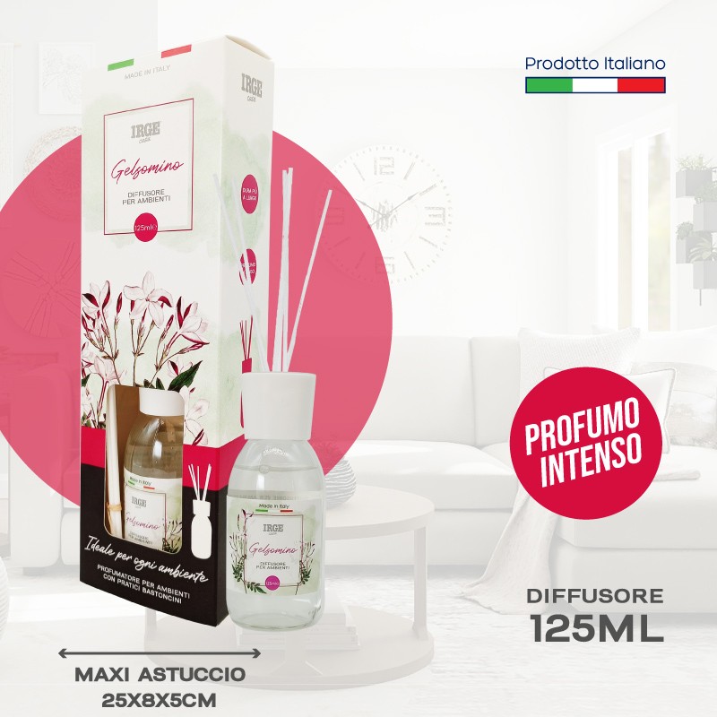 CDL DIFFUSORE IRGE 125 ML GELSOMINO C/BASTONCINI