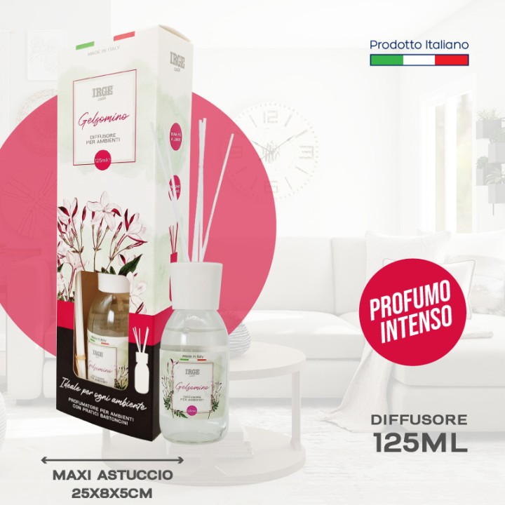CDL DIFFUSORE IRGE 125 ML GELSOMINO C/BASTONCINI