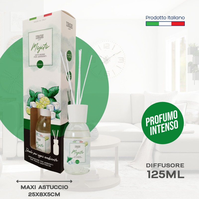 CDL DIFFUSORE IRGE 125 ML MOJITO C/BASTONCINI