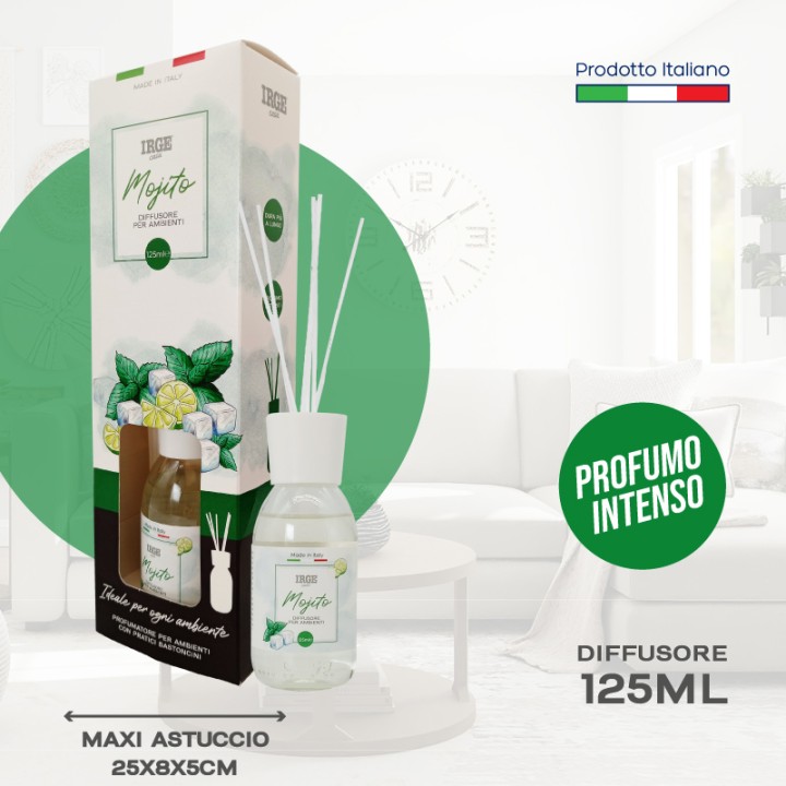 CDL DIFFUSORE IRGE 125 ML MOJITO C/BASTONCINI