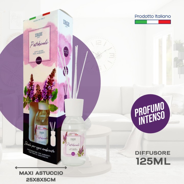 CDL DIFFUSORE IRGE 125 ML PATCHOULI C/BASTONCINI