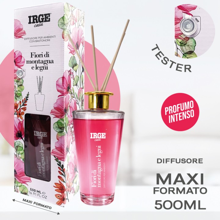 CHO DIFF 500ML VASO LEGNO&FIORI DI MO