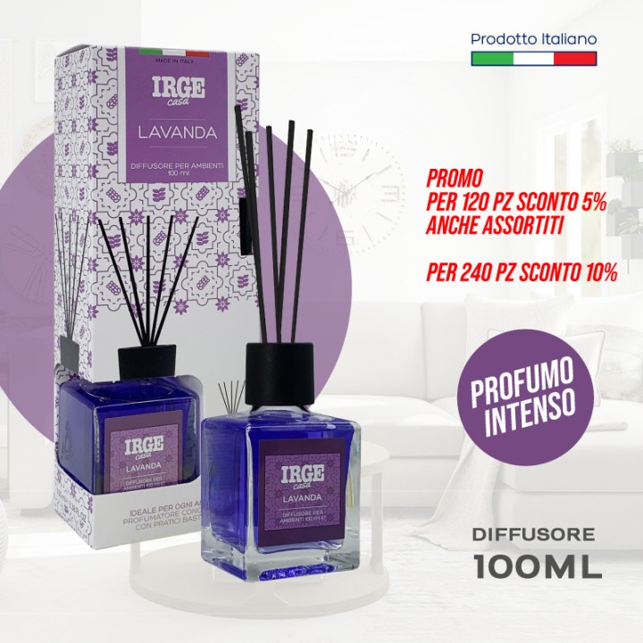 CGD DIFF CUBO 100ML MAIOLICHE LAVANDA CON BASTONCINI
