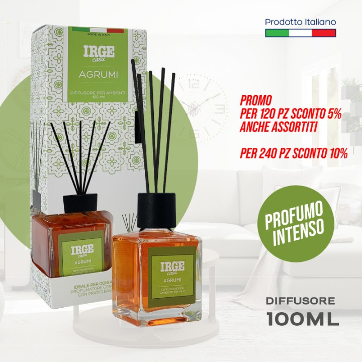 CGB DIFF CUBO 100ML MAIOLICHE AGRUMI BASTONCINI