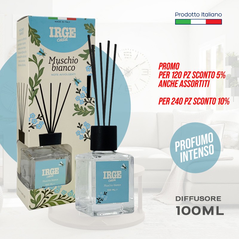 CGK DIFF CUBO 100ML NATURAL M.BIANCO BASTONCINI