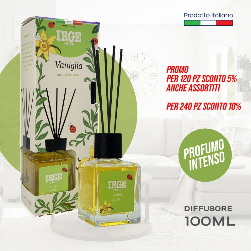 CGM DIFF CUBO 100ML NATURAL VANIGLIA BASTONCINI