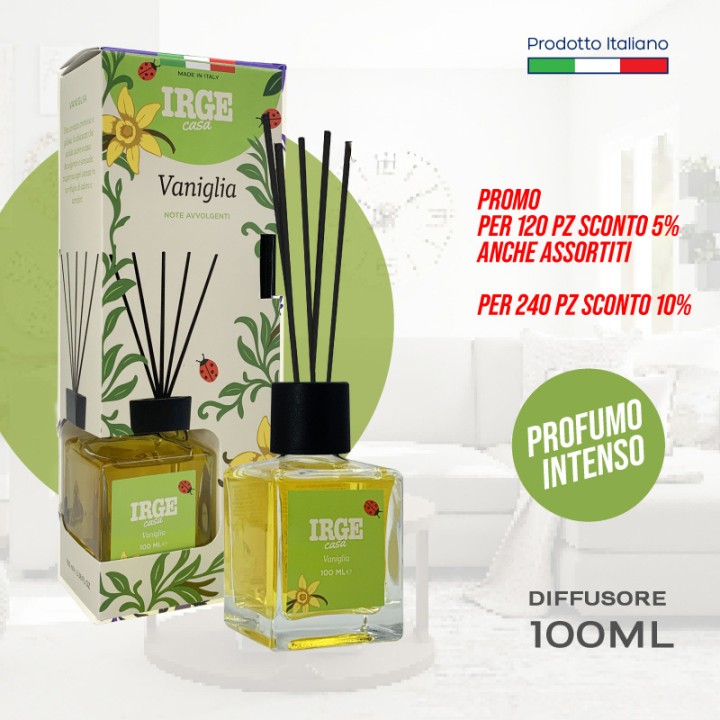 CGM DIFF CUBO 100ML NATURAL VANIGLIA BASTONCINI