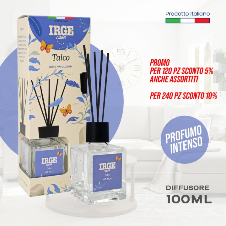 CGL DIFF CUBO 100ML NATURAL TALCO BASTONCINI