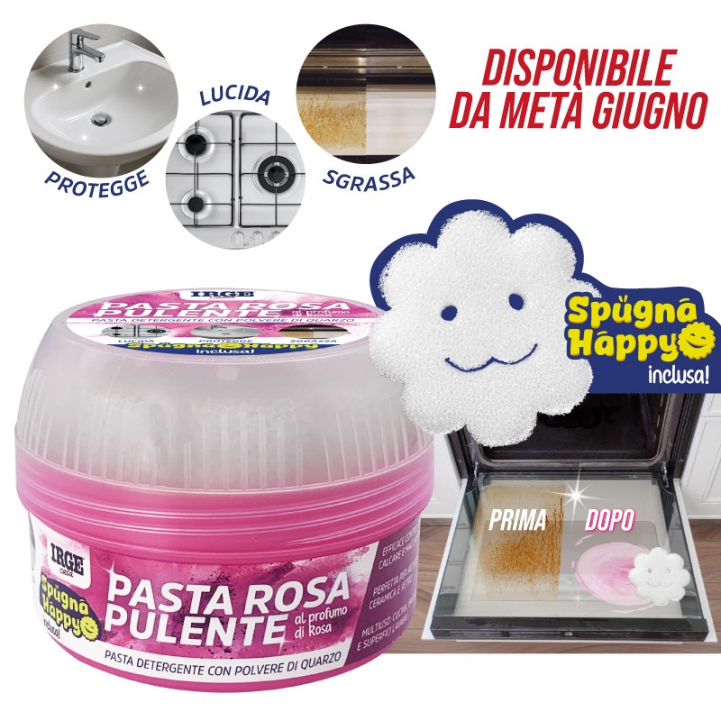 AEG PASTA PULENTE ROSA 500GR + SPUGNA