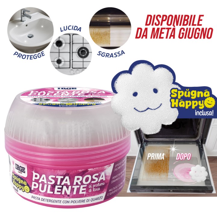 AEG PASTA PULENTE ROSA 500GR + SPUGNA