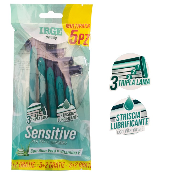 CEI RASOIO SENSITIVE 3 LAME 5 PEZZI