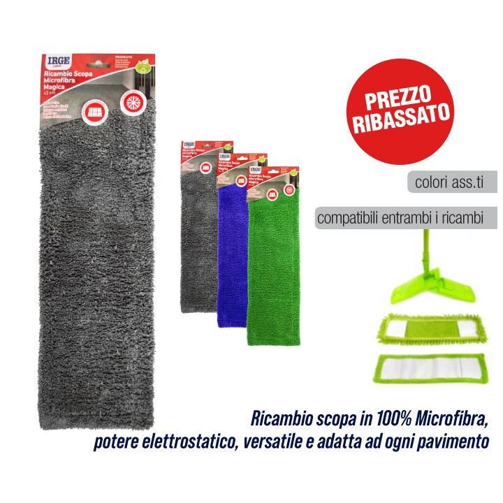 BNH SCOPA MAGICA IRGE RICAMB. MICROFIBR