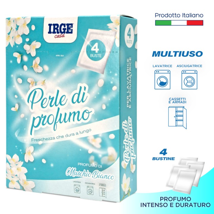 CFF PERLE DI PROFUMO 4 BUSTE MUSC.BIANCO