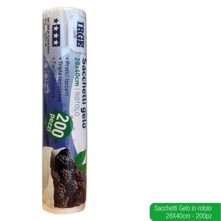BMZ SACCHETT GELO IRGE ROTOLO 28x40 200P