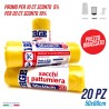CDQ SACCHI PATT.20PZ 50X60 GIALLO 30 LT