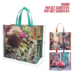CGD SHOPPING BAG FIORI 43X15X37CM