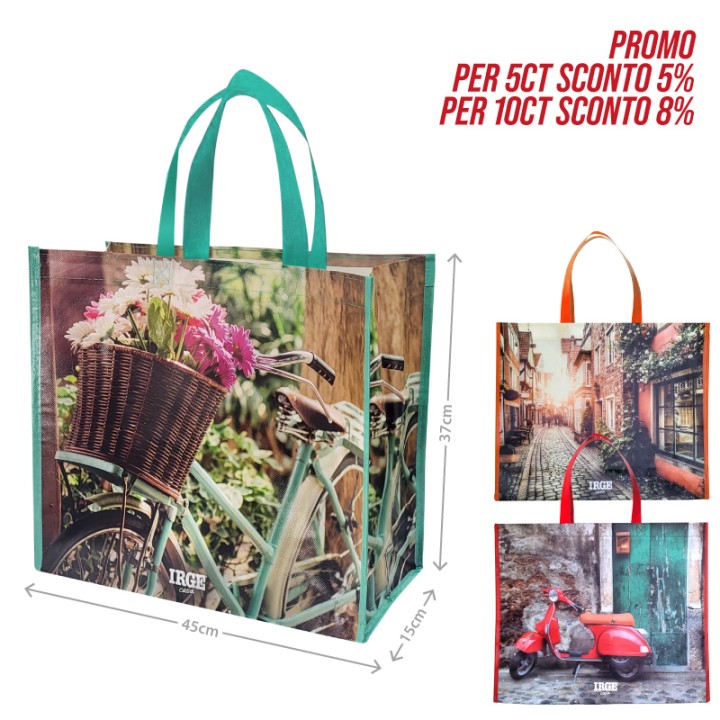 CGD SHOPPING BAG FIORI 43X15X37CM