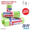 CDV SACCHI PATT.20PZ 50X60 VERDE 30LT
