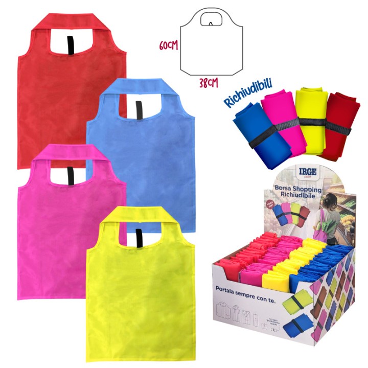 CGA SHOPPER PIEGHEVOLE MONOCOLORE 38x60