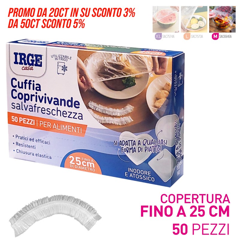 BHO CUFFIA COPRIVIVANDE 50PZ