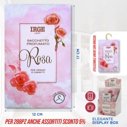 BLC SACCHETTO PROFUMATO CON GANCIO ROSA