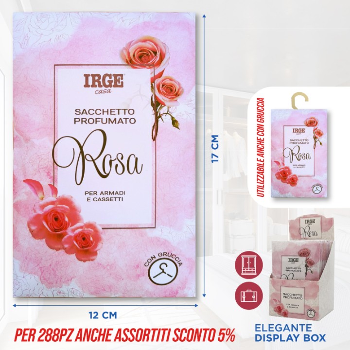 BLC SACCHETTO PROFUMATO CON GANCIO ROSA