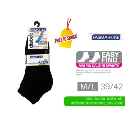 ATD CALZA RELAX ALTA 3PZ NERO M/L