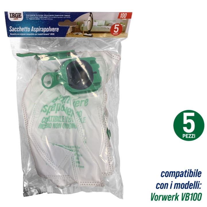 ABV SACCO ASPIRAPOLVERE VB100 5PZ