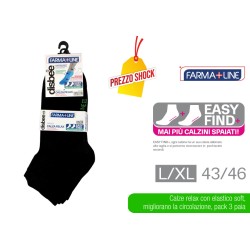 ATD CALZA RELAX ALTA 3PZ NERO L/XL
