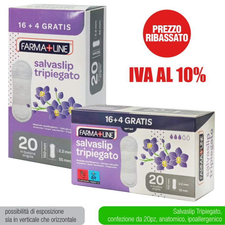 ADQ SALVASLIP TRIPIEGATO 20PZ FARMALINE