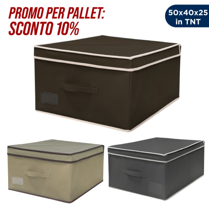 CDW SCATOLA PORTAINDUMENTI  TNT COLORI A CONTRASTO 50X40X25