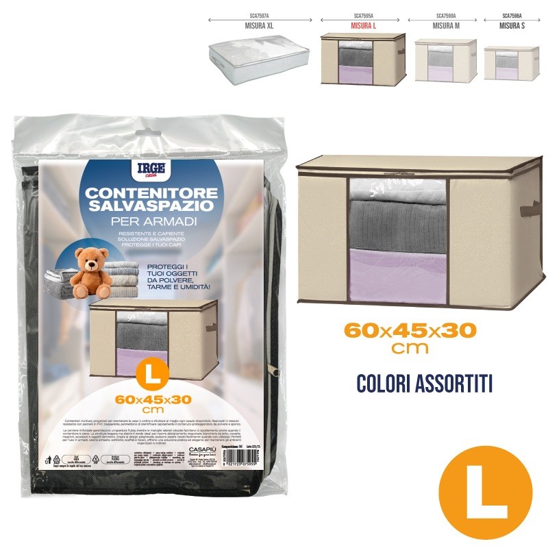 CDW CONTENITORE SALVASPAZIO 60X45X30CM