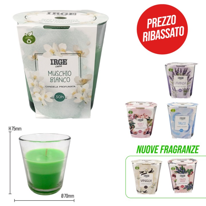 FDT CANDELA BICOLORE BICCHIERE VETRO