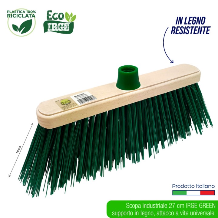 BMR SCOPA DC INDUSTRIALE LEGNO CM 27