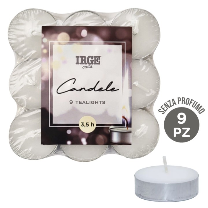 FDE CANDELA 9 TEALIGHTS BIANCHE