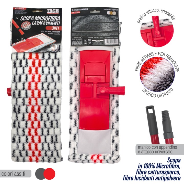 BND SCOPA+MOP LAVAPAVIMENTI 3IN1 PROFESS