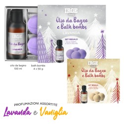 AKA SET OLIO 100ML + BATH BOMB 4X50GR LAVANDA + VANIGLIA