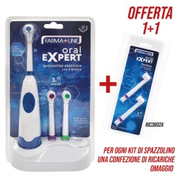 AAZ SPAZZOLINO ELETTRICO 3 TESTINE SET SPAZZOLINO SPA2771A+RIC380